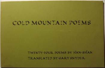 Image for Cold Mountain Poems: Twenty-Four Poems By Han-Shan