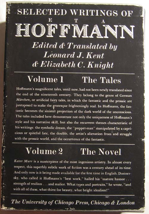 Image for Selected Writings of E.T.A. Hoffmann (Two Volume Set)