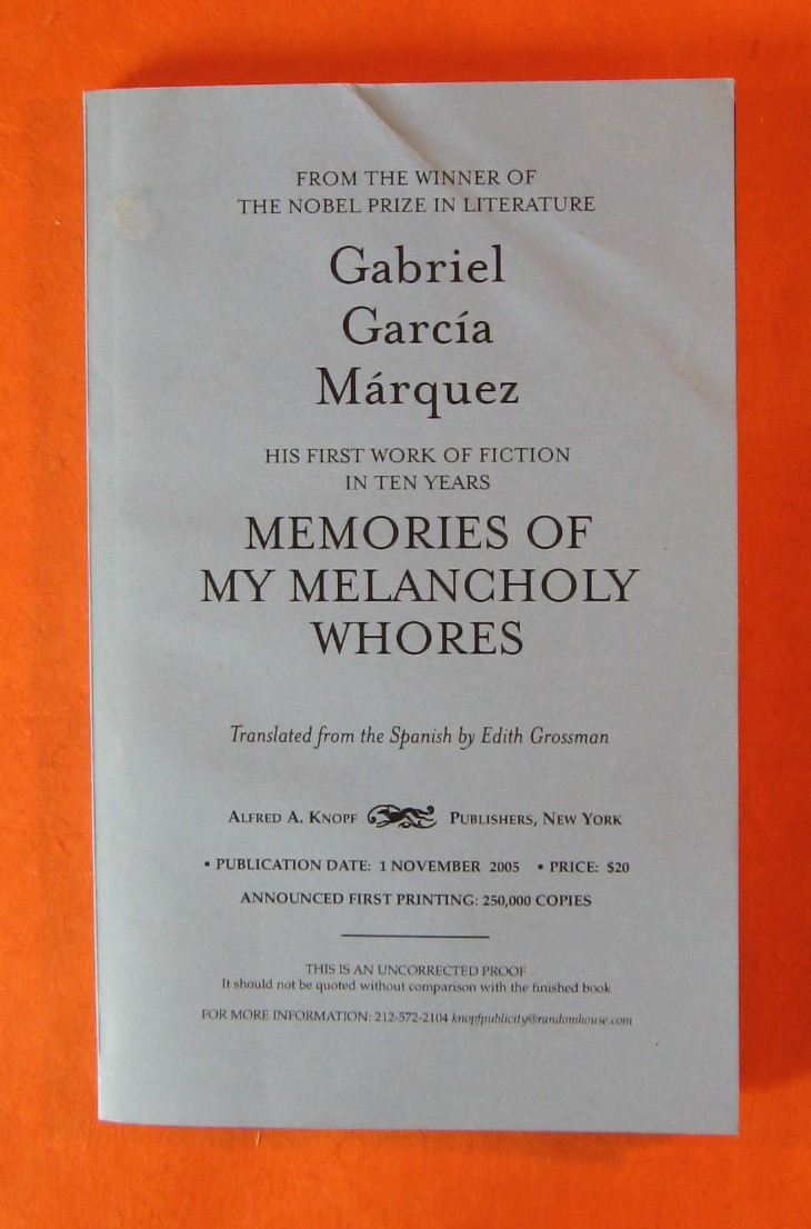 Memories of My Melancholy Whores Image for Memories of My Melancholy Whores