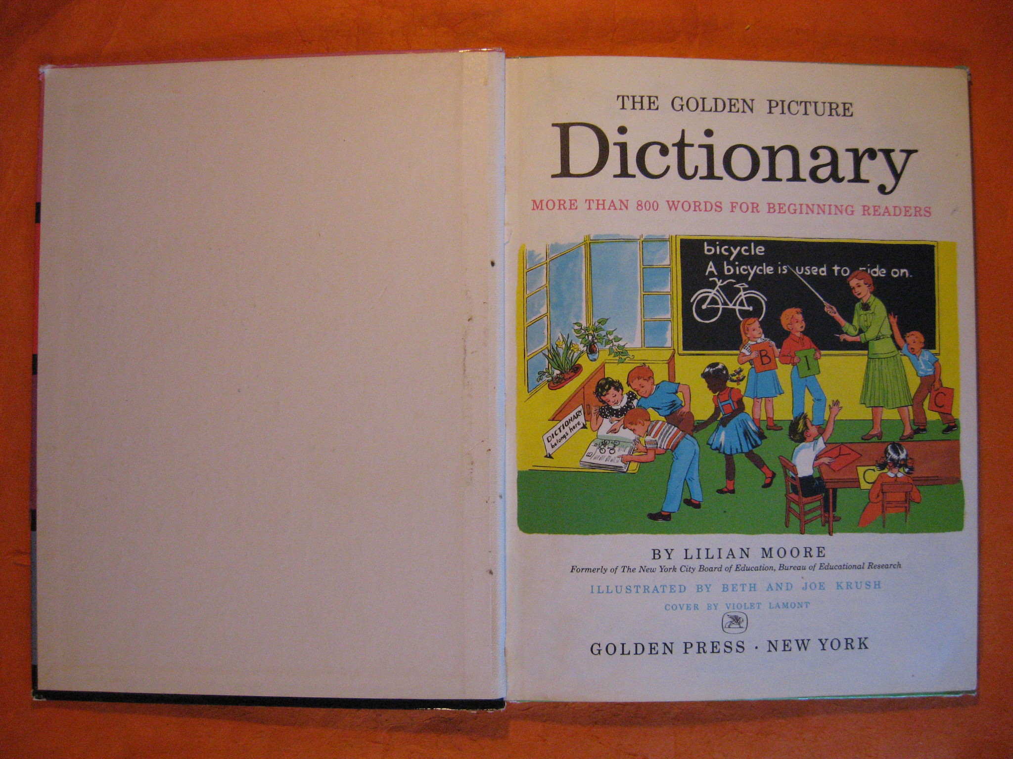 The Golden Picture Dictionary for Beginning Readers