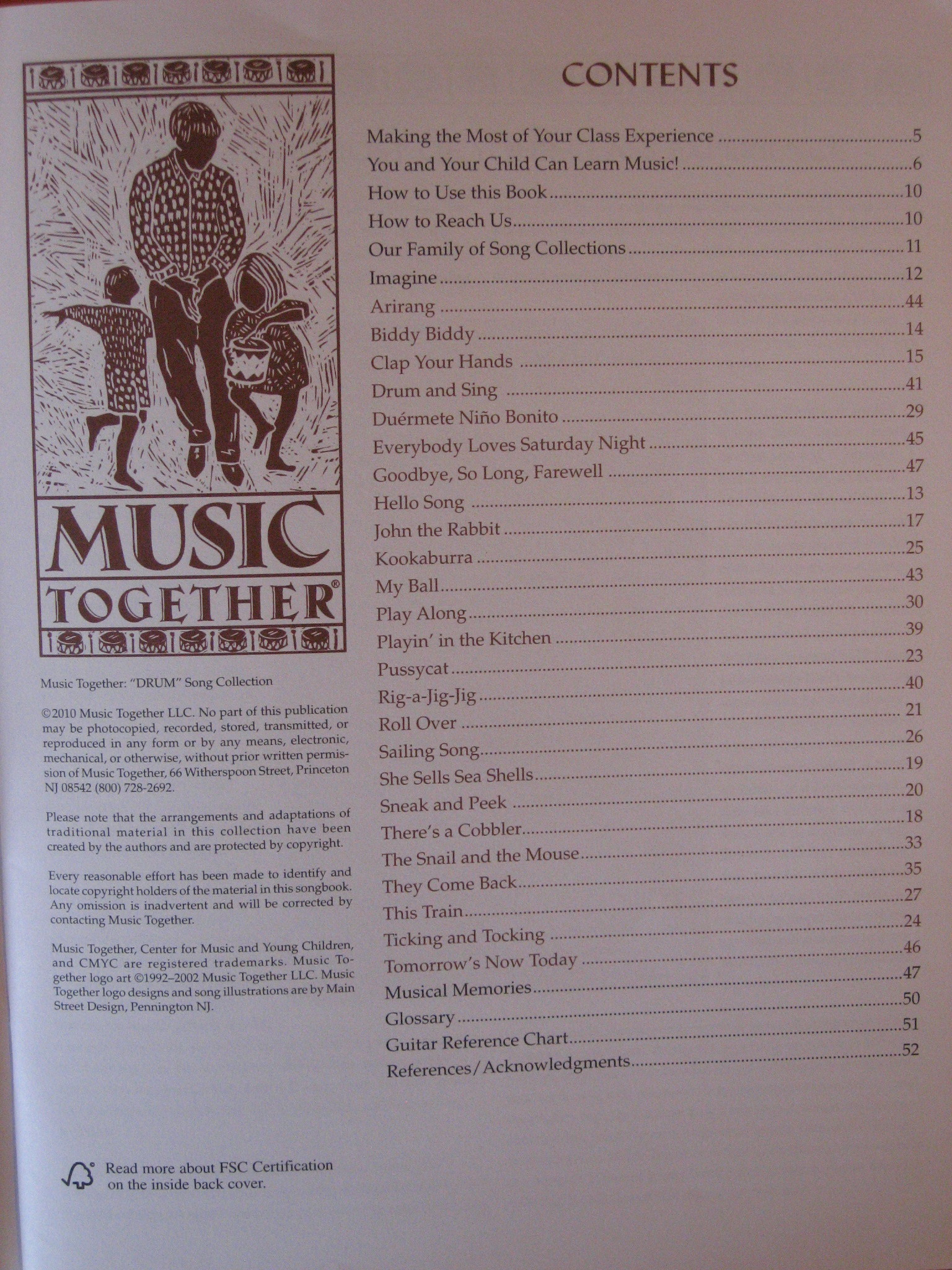 Music Together; Drum Book & CD Set