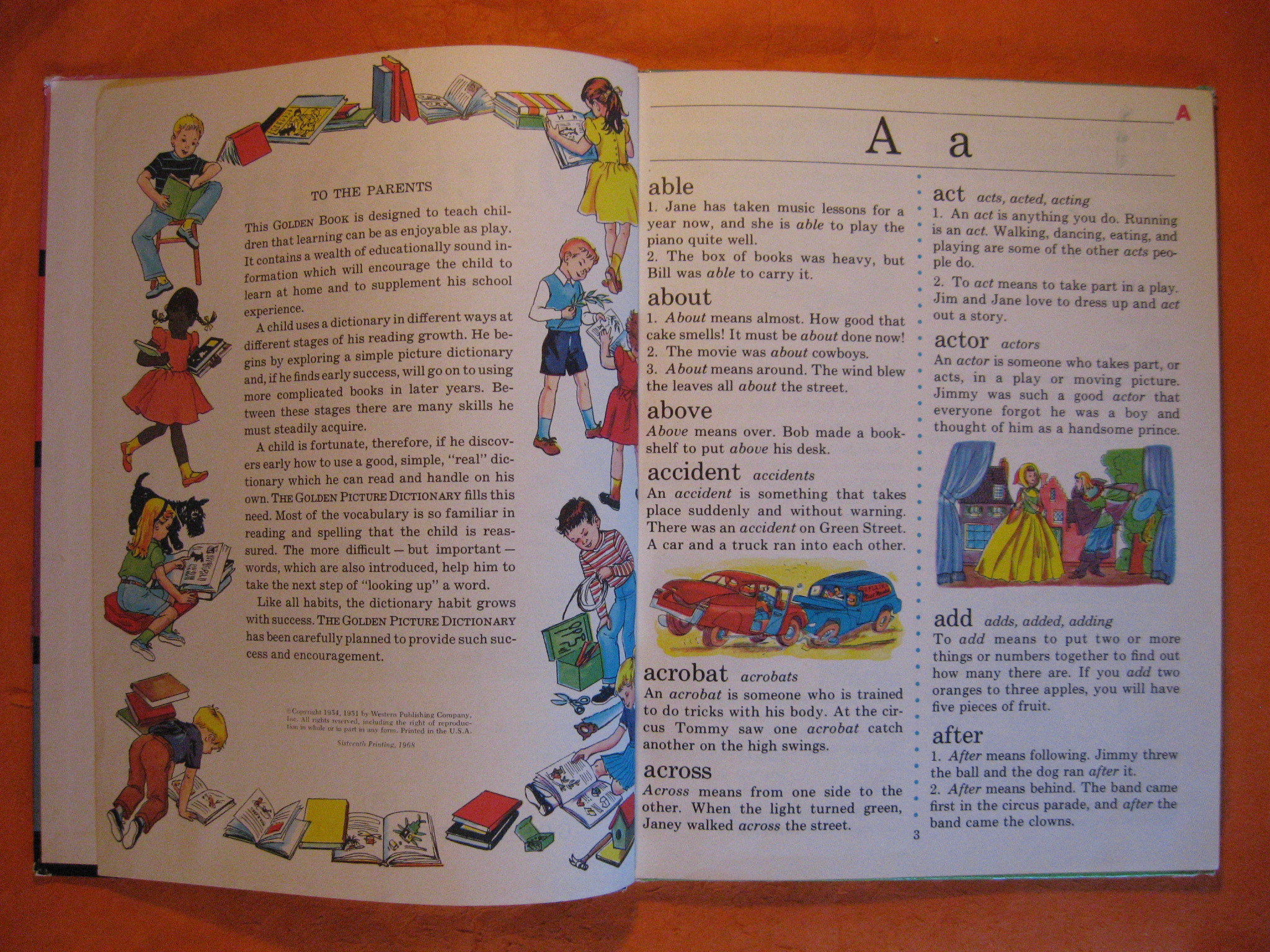 The golden picture dictionary 洋書 The Golden Picture Dictionary, A Golden Book by Lucille Ogle