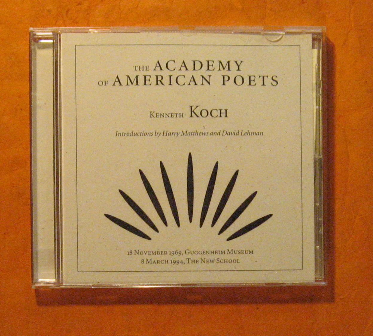 Image for Kenneth Koch [The Academy of American Poets Audio CD]